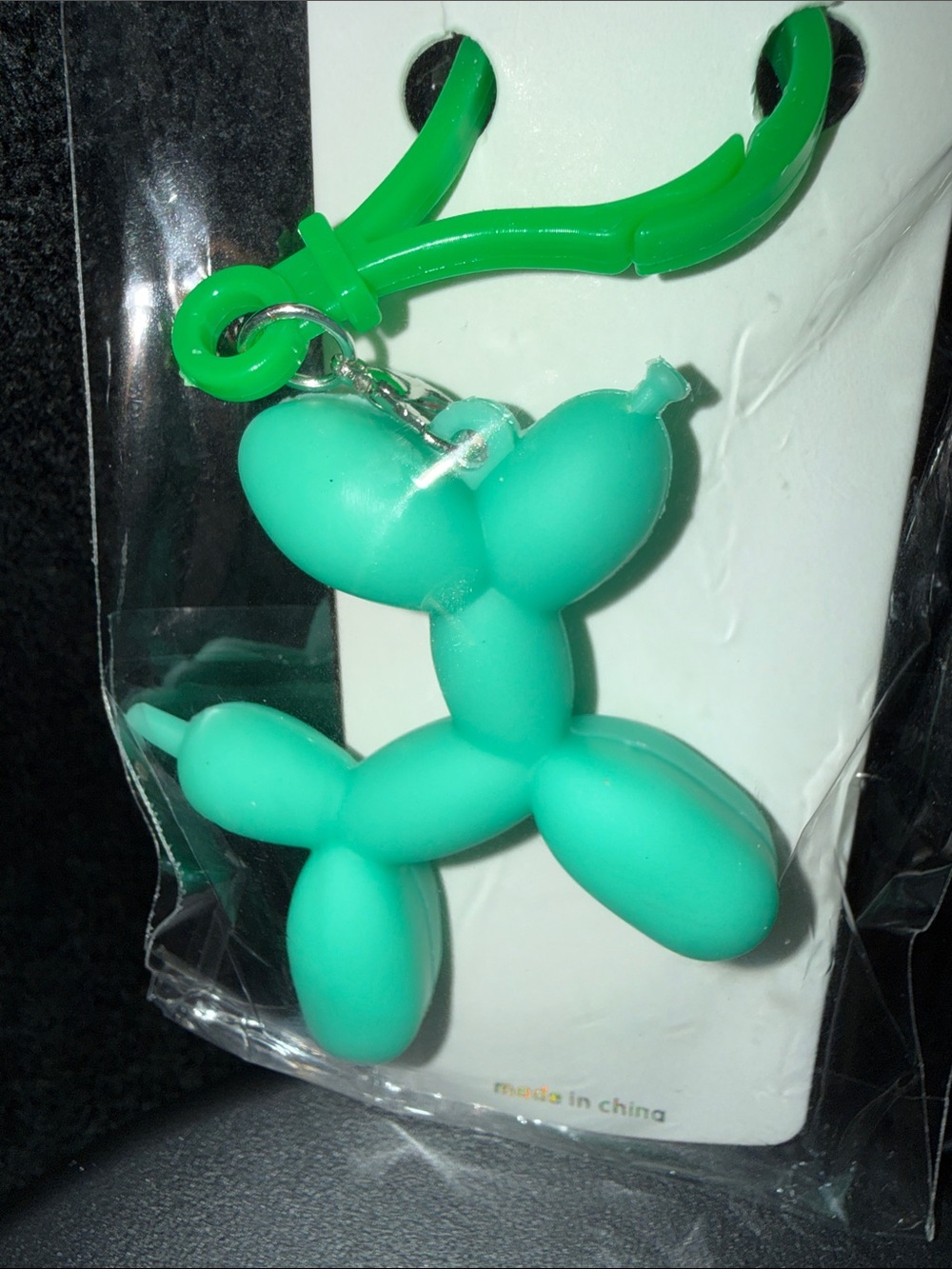 Unbranded Teal Balloon Dog Phone Charm Case Accessory